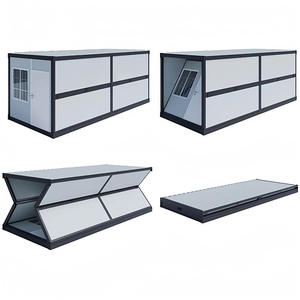 Venta al por mayor de acero ligero prefabricado Bungalow impermeable plegable contenedor casa móvil portátil plegable edificio de oficinas - Product Image 1