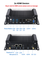 PC industriel sans ventilateur Intel Core i3 i5 i7 12e 13e génération 2 * DDR4 M.2 NVME 2 * RS232 8USB WIFI 3G 4G LTE Watchdog PXE Boot Mini PC