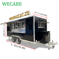 WECARE Remorque de cuisine mobile commerciale pour rue commerçante, barbecue, restauration rapide, entièrement équipée, remorque de cuisine à vendre aux États-Unis