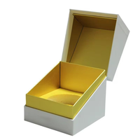 Boîte cadeau carrée personnalisable avec couvercle à rabat, design coloré pour parfum ou bougie, épaisseur 1 mm