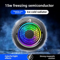 X108 affichage numérique téléphone refroidisseur anneau lumière réglage à trois niveaux magnétique pince arrière PC glace semi-conducteur accessoires de jeu