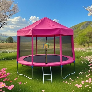 12FT 14FT Adults Outdoor Indoor Big Safety Garden Child/Kids Fitness Jumping Bungee Recreational <strong>Trampoline</strong> with <strong>Tent</strong> for Sale - Product Image 4