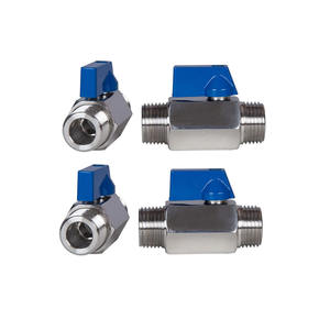 Mini vanne à bille en acier inoxydable personnalisée de 1/2 pouce - Vanne d'arrêt à filetage mâle Vanne d'arrêt en acier inoxydable - Product Image 4