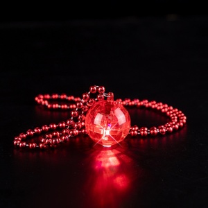 Party Supplies <b>LED</b> Disco Flash <b>Ball</b> Necklaces Party Decorations Light up Pendant Party Favors - Product Image 4