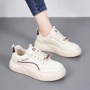 <span class=keywords><strong>Zapatillas</strong></span> Deportivas para Mujer, Otoño 2024, Parte Superior de PU, Suela de Goma, Cierre con Cordones, Amortiguación, Antideslizantes, para Jóvenes - Product Image 1