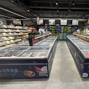 Offre Spéciale personnalisé île de réfrigérateur de supermarché à température unique affichage congélateur îlot de porte en verre à température unique - Product Image 6