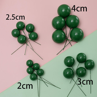 Boules de mousse de confiserie colorées pour la décoration de gâteaux 20 pièces/sac de gâteau de taille différente