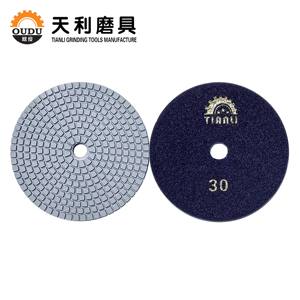 Disco abrasivo diamante ad alta densità da 5 pollici 3 Milli macinazione acqua pastiglie in resina personalizzabile OEM piano smerigliatrice pietra - Product Image 5