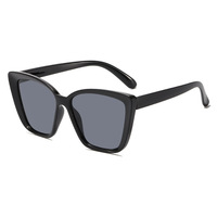 Nouvelles lunettes de soleil œil de chat américaines européennes à la mode Style transfrontalier populaire avec lentilles UV400 Jambes creuses Grand cadre carré