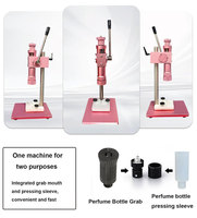 Machine à sertir manuelle à double usage pour capsuleuse de parfum, couvercle verrouillable, collier, bouteille en verre métallique
