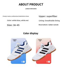 Nouvelles <span class=keywords><strong>chaussures</strong></span> de badminton et de tennis unisexes printemps été automne, mode, ergonomiques, décontractées, légères, flexibles, résistantes, sportives - Product Image 6