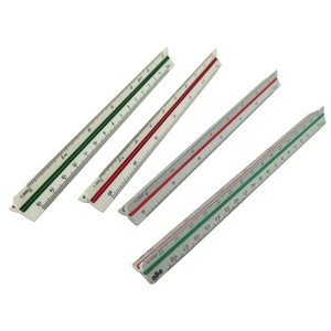 Promosyon dijital ölçekli cetvel, marangoz cetvel, özel baskı ambalaj ile mühendis için plastik üçgen cetvel - Product Image 1