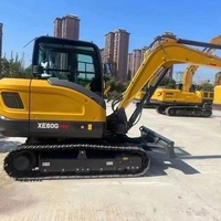 حفارة زاحفة مدمجة بوزن 6 طن طراز XE60G PRO لأعمال بناء خطوط الأنابيب البلدية وتخضير المناطق الحضرية