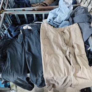 Pantalones de Algodón Usados para Hombre al por Mayor de Fábrica, Lotes de Ropa de Segunda Mano de Buena Calidad para Adultos, Estilo Casual - Product Image 1