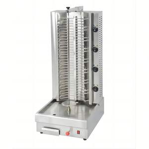 Shawarma Kebab <span class=keywords><strong>Spik</strong></span> Stand Double Face Machine Électrique Mini Charbon De Bois Et Gaz Gril Portable Presse Trancheuse De Viande Crue Dner Wrap - Product Image 3