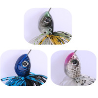 SEASKY – leurre Spinnerbait personnalisé pour la pêche en eau salée, leurre pour attraper des bars, feuilles de saule, brochet, perche, Spinnerbait, Set d'appâts, 10g, 14g