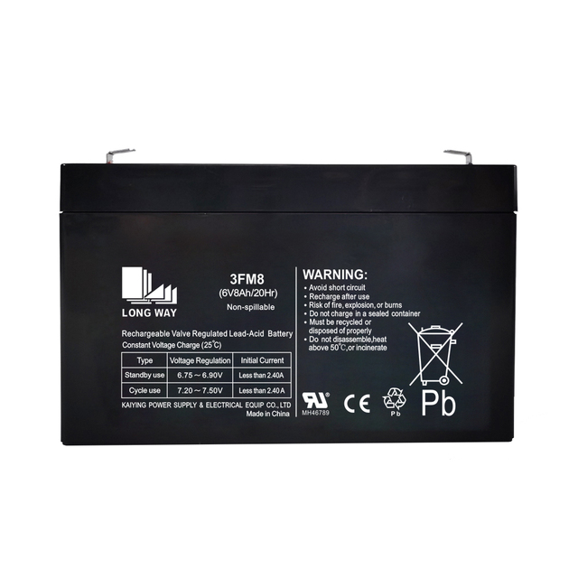 AGM Deep Cycle 6V8Ah 3FM8 Electric Toy Car Electric Scooter Battery for OEM