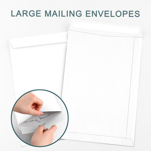 100 - Pack 9*12" <strong>White</strong> <strong>Envelopes</strong> Wholesale, US Warehouse Shipment, Mailing Office <strong>Envelopes</strong> Ideal for Mailing and Office Use - Product Image 6