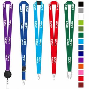 Innovative Custom <b>Polyester</b> <b>Lanyard</b> with Hook High Quality Printing & Unique Designs for Tech Companies and Startup Events - Product Image 1