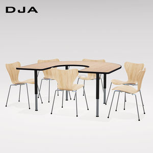 Estilo <span class=keywords><strong>de</strong></span> Europa en forma <span class=keywords><strong>de</strong></span> U moderno barato aula <span class=keywords><strong>de</strong></span> la escuela MDF duradera borde Silla <span class=keywords><strong>de</strong></span> escritorio y mesa utilizado <span class=keywords><strong>muebles</strong></span> <span class=keywords><strong>de</strong></span> la escuela para venta - Product Image 4