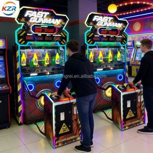 Machine de jeu d'arcade vidéo qui simule un jeu de tir et de tir sur cible pour deux joueurs, destiné aux enfants, ainsi que l'équipement d'arcade. - Product Image 4