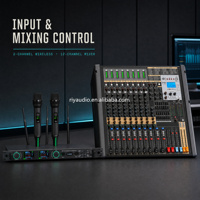 Système de sonorisation complet professionnel avec caisson de basses passif de 18 pouces, amplificateur de puissance, équipement audio pour l'extérieur, l'église