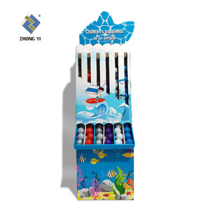Jouets promotionnels de supermarché Petites boules Présentoir au sol en carton personnalisé Présentoir en papier - Product Image 2