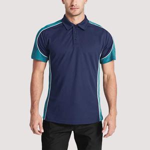 Nueva camiseta polo de algodón para hombre con logotipo personalizado al por mayor, camisetas polo con diseño de patchwork, camiseta polo informal OEM de alta calidad - Product Image 2