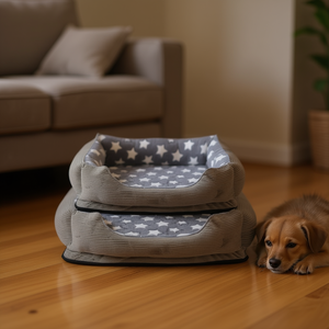 Cama para Perro Yommy, Diseño de Pana, Base Antideslizante, Tallas S, M, L - Product Image 2