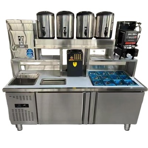 Equipo Completo para Té de Burbujas HENGZHI, Mostrador para Tienda de Té Boba con Diseño para Tienda de Té de Burbujas, Solución Integral para Tienda de Té con Leche - Product Image 1