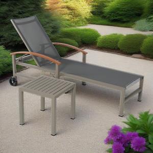 Tumbona Moderna de Aluminio de Primera Calidad, Resistente, Tipo Hotel, para Uso en Exteriores, <span class=keywords><strong>Playa</strong></span>, <span class=keywords><strong>Piscina</strong></span>, Terraza, Villa de Lujo, Spa - Product Image 2