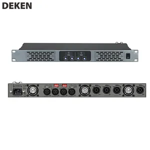 DEKEN DA-4400 High Quality Commercial Pro Sound System Class D 4 Channel 400 Watts With DSP Professional Amplifier