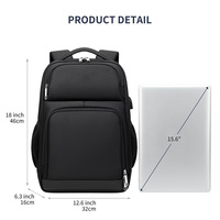 Mochila Multifuncional de Moda para Hombre con Logotipo Personalizado, Ideal para Viajes de Negocios, Gran Capacidad, para Laptop de 15 Pulgadas