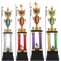 Meilleurs produits trophée en plastique coloré Sports Trophées en plastique avec base