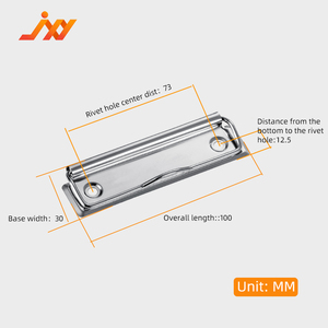 Versatile 100mm Metal <strong>Clipboard</strong> Writing Clip Boards Small Iron A4 Paper File Folder Accessories with Screws - Product Image 5