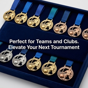 Medaglia da Calcio Personalizzata Economica in Offerta Speciale, Medaglia da Calciatore Intagliata <span class=keywords><strong>con</strong></span> <span class=keywords><strong>Nome</strong></span> e Logo Incisi per Premi di Tornei - Product Image 3