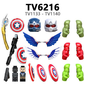 TV6216-6218 Bucky Falcon Red-Hulk Ruth Steve rogers ซูเปอร์ฮีโร่ภาพยนตร์มินิรวบรวมบล็อกสร้างพลาสติกสำหรับเด็กของขวัญของเล่น - Product Image 6