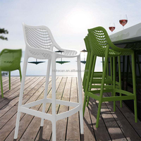 Chaise de salle à manger industrielle en plastique durable Harry Bertoia, tabouret de bar de cuisine en plastique, chaise haute de bar