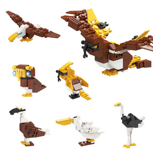 Set di Costruzioni <span class=keywords><strong>6</strong></span>-in-1 Unisex con Animali in Scala 1:8, Giocattolo Educativo in Plastica ABS Certificato EN71 per Bambini 5-7 <span class=keywords><strong>Anni</strong></span> - Product Image 6