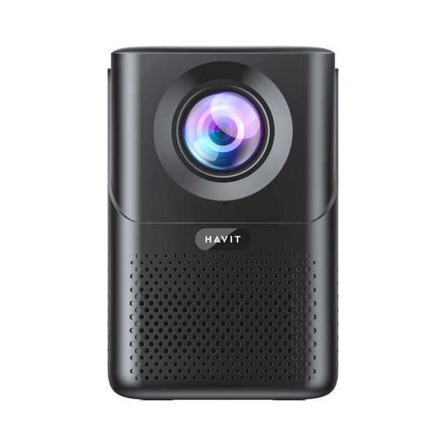 Havit PJ216A PRO 31 Languages 300 Ansi Lumens  4"LCD Display Smart Mini Projector Supports 4K
