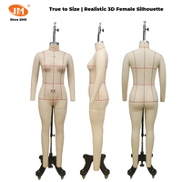 Maniquí de Costura Profesional JUNMEI, Talla Europea 42, Cuerpo Completo, Fabricado en Fibra de Vidrio Resistente para Diseñadores y Sastres