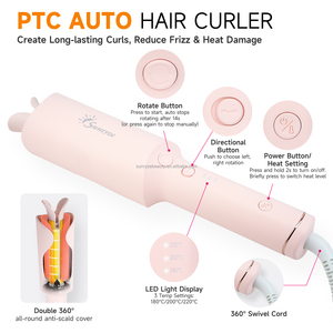 <span class=keywords><strong>Fer</strong></span> à <span class=keywords><strong>boucler</strong></span> automatique rotatif Sunryze 1 pouce, boucleur automatique rotatif, boucleur rotatif en céramique OEM Private Label - Product Image 3