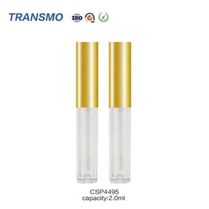 Tubes de brillant à lèvres noirs en gros, tubes personnalisés pour gloss, tubes vides de 2 ml carrés givrés avec pinceau - Product Image 4