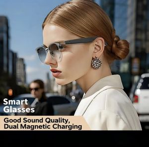 Lunettes <span class=keywords><strong>de</strong></span> soleil intelligentes Audio sans fil <span class=keywords><strong>Son</strong></span> clair Matériel IA <span class=keywords><strong>pour</strong></span> un usage quotidien et les voyages en plein air - Product Image 5