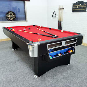 Table de <span class=keywords><strong>billard</strong></span> américaine noire 2 en 1 de taille standard pour adultes, table de <span class=keywords><strong>billard</strong></span> et table de ping-pong - Product Image 3