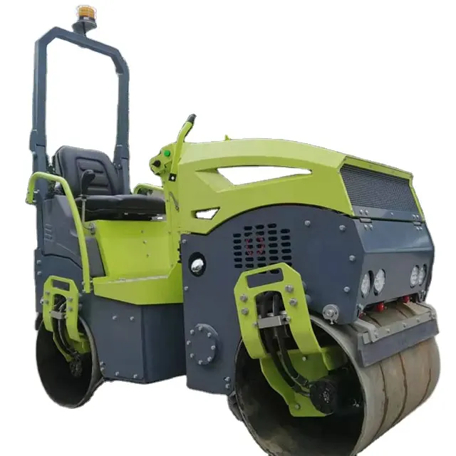 Professional Factory Articulated Double Drum Vibratory Road Roller Road Roller Compactor Chinese Provided HONDA 3 Months 500 700