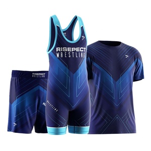 Conjunto Completo de Ropa de Lucha Libre Personalizada: Pantalones Cortos, Camiseta y Singlet |   Ligero y funcional |   Perfecto para luchadores de todos los niveles - Product Image 1