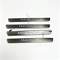 Plaque de seuil LED d'occasion OE A2226809305 pour Mercedes Benz W222 Maybach Classe S, garniture démontée avec logo MAYBACH lumineux