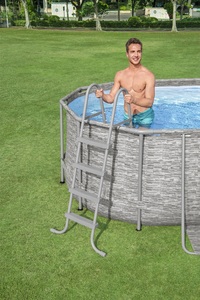 Meilleure vente <span class=keywords><strong>Bestway</strong></span> 58336 Accessoire de <span class=keywords><strong>piscine</strong></span> <span class=keywords><strong>hors</strong></span> <span class=keywords><strong>sol</strong></span> <span class=keywords><strong>pour</strong></span> usage familial 1,22 m Échelle portable - Product Image 5