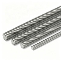 Stainless Steel Threaded Rod (DIN975/DIN976) A2/A4 Grade 304/316 for Marine Industrial Use Plain Finish Fully Threaded Right